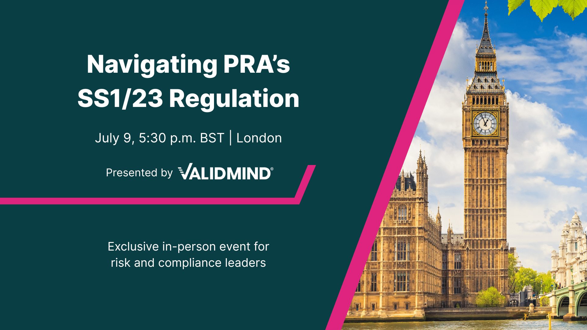 PRA SS123 London Event with ValidMind